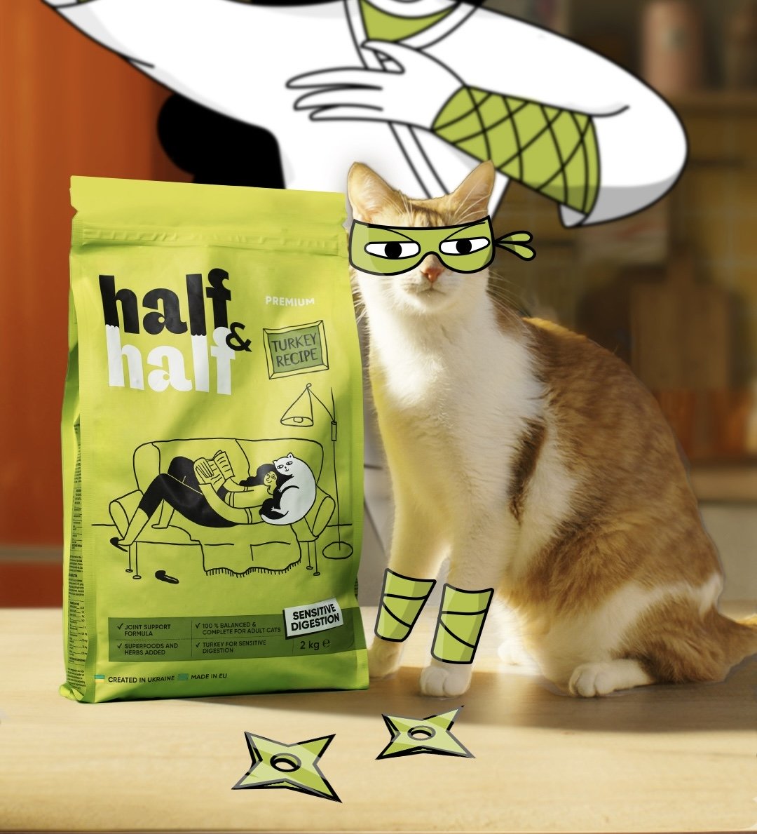 Strategy and creative idea for launching a pet brand Half&Half